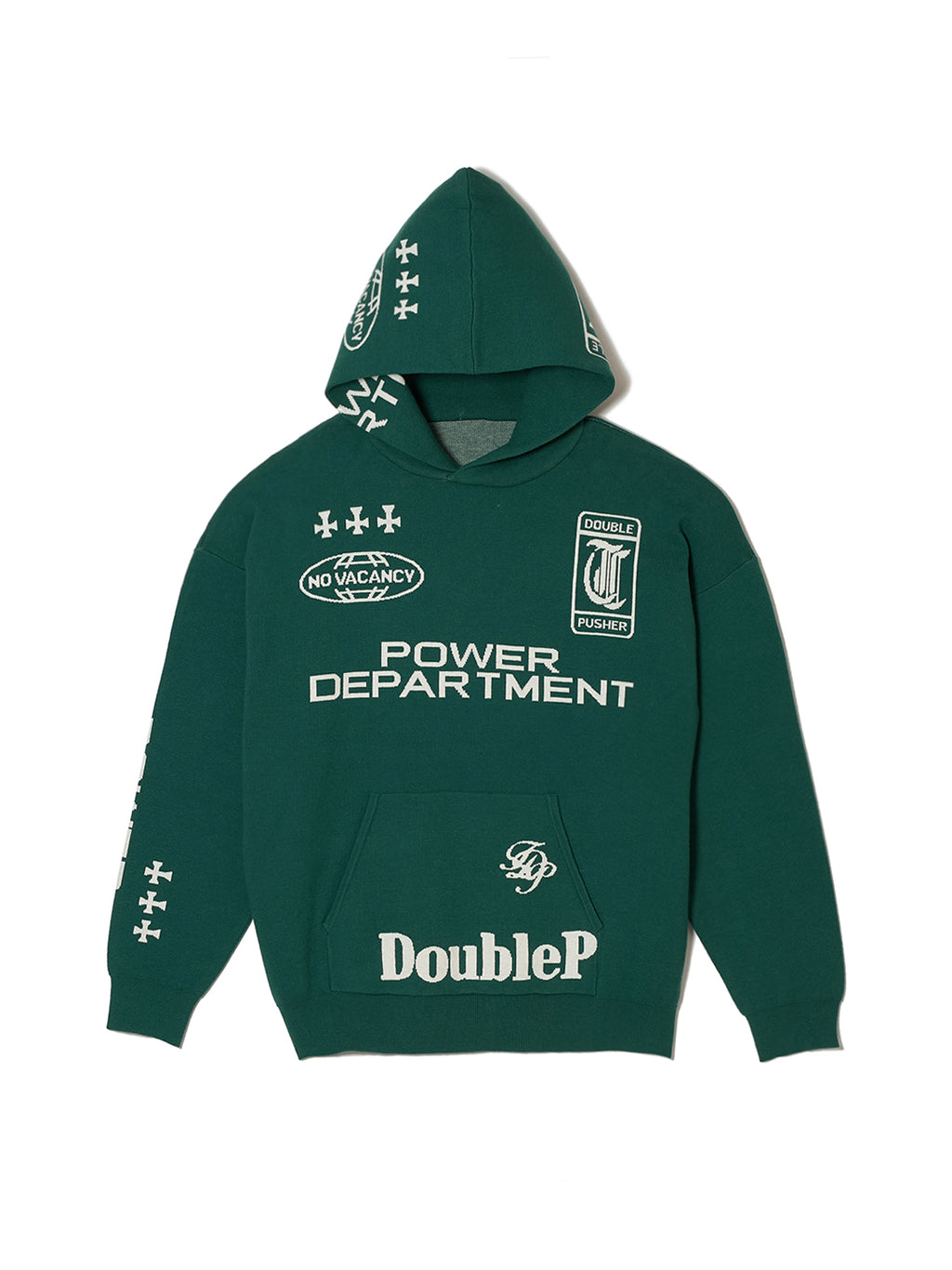 POWER DEPARTMENT KNIT P/O HOODIE GREEN