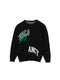 NO VACANCY KNIT CREW NECK CARDIGAN / BLACK