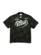 DOUBLE PUSHER OPEN COLLAR SHIRTS / BLACK