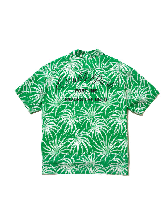 TAIN DOUBLEPUSH | DOUBLE PUSHER OPEN COLLAR SHIRTS / GREEN | アパレル