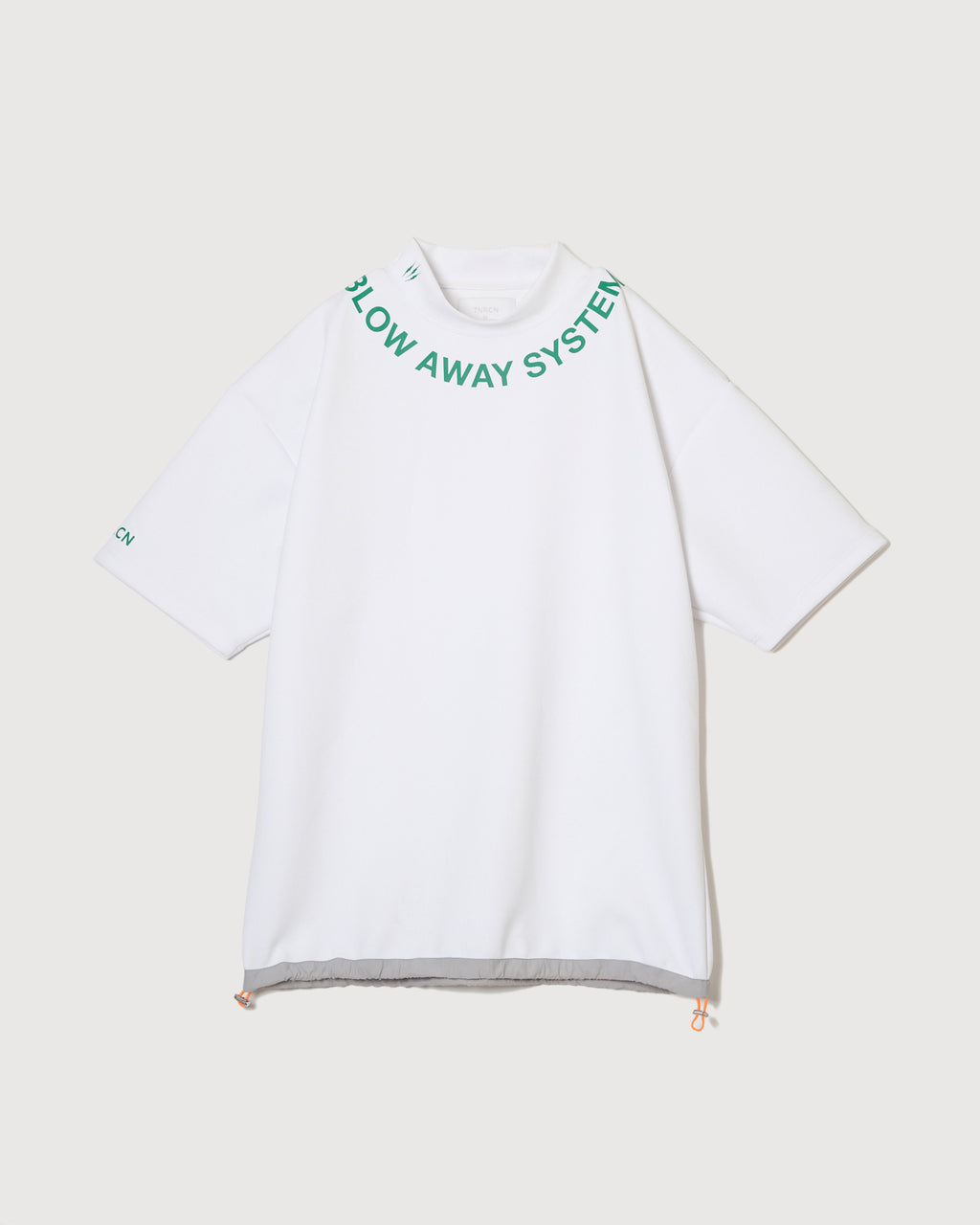 TNRCN MOCK NECK SHORT SLEEVE WHITE – TAIN DOUBLEPUSH