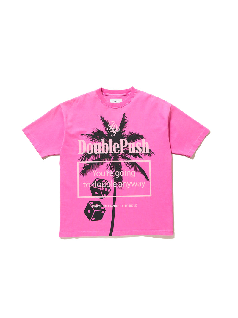 PALM DICE SHORT SLEEVE T-SHIRTS PINK