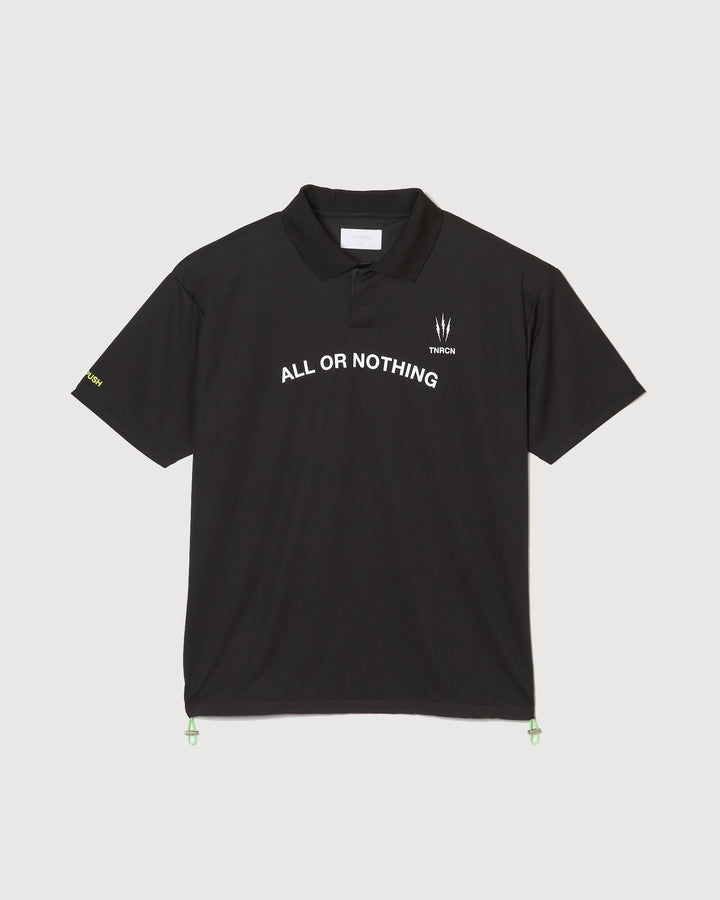 TAIN DOUBLEPUSH | TNRCN ALL OR NOTHING POLO SHIRTS / BLACK | シャツ