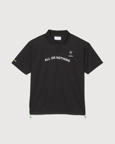 TAIN DOUBLEPUSH | TNRCN ALL OR NOTHING POLO SHIRTS / BLACK | シャツ