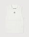 TNRCN MOCK NECK NO SLEEVE / WHITE