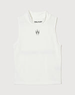 TNRCN MOCK NECK NO SLEEVE WHITE