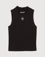 TNRCN MOCK NECK NO SLEEVE BLACK