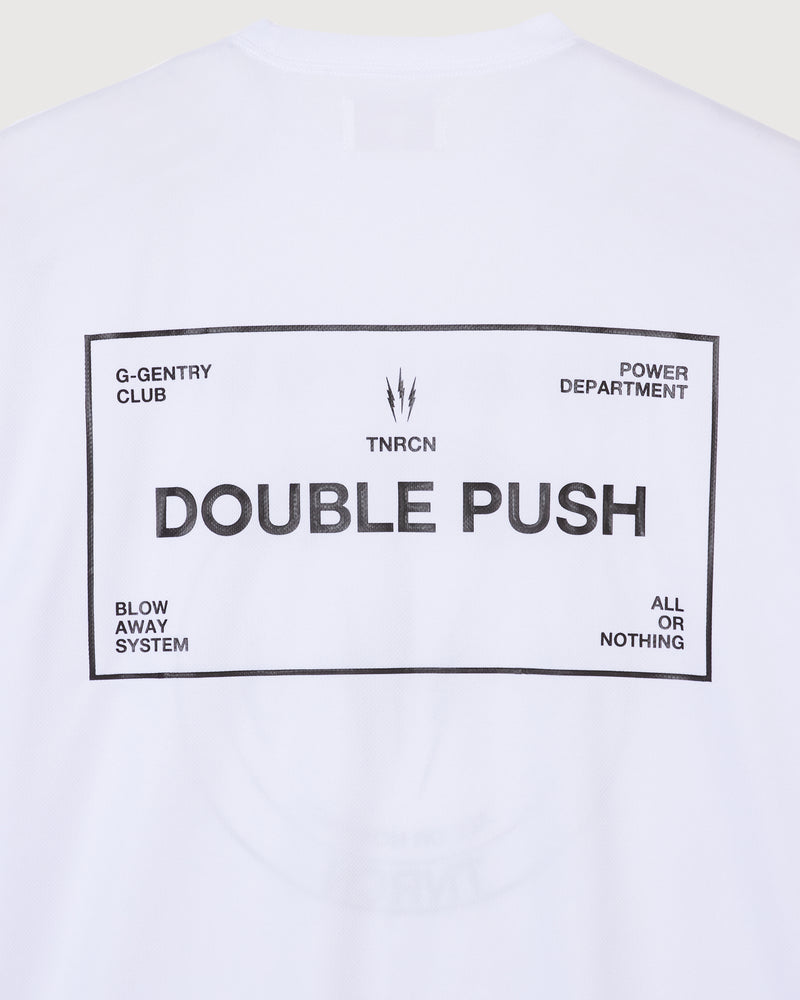 TNRCN  DOUBLE PUSH T-SHIRTS  WHITE