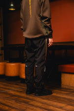 TNRCN NYLON SETUP PANTS BLACK