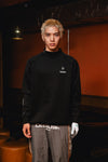 TNRCN MOCK NECK LONG SLEEVE BLACK