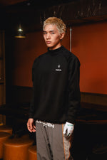 TNRCN MOCK NECK LONG SLEEVE BLACK