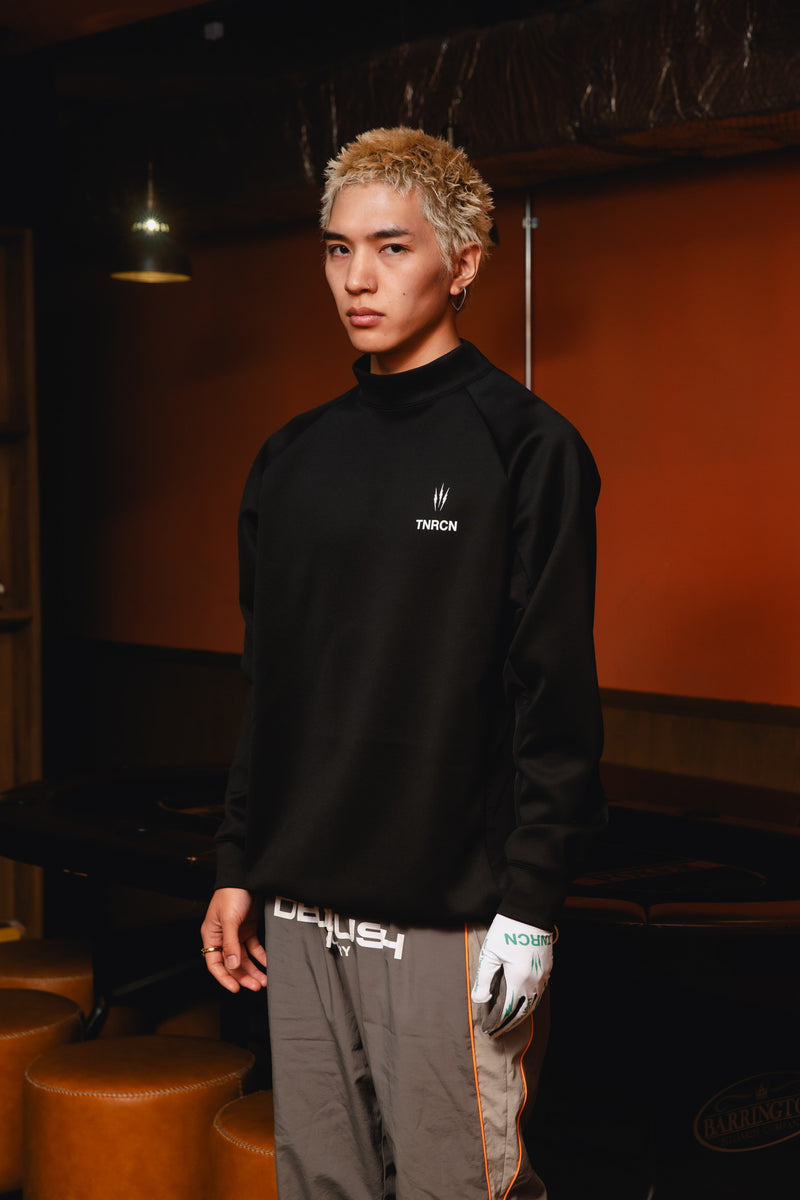 TNRCN MOCK NECK LONG SLEEVE BLACK