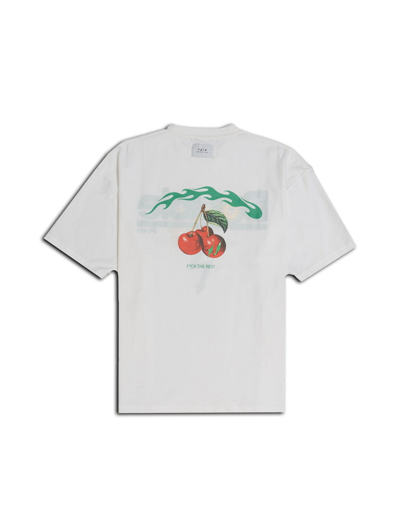 SWEEP SHORT SLEEVE T-SHIRTS ｜ WHITE