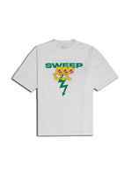 SWEEP SHORT SLEEVE T-SHIRTS ｜ WHITE