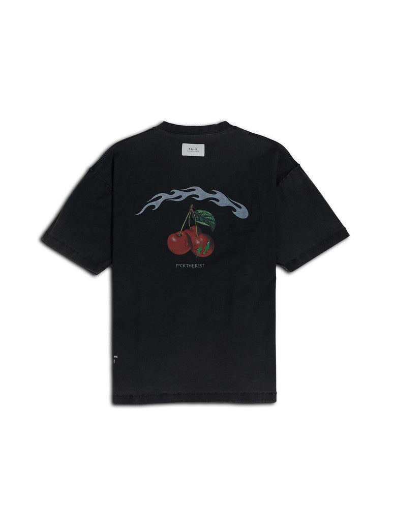 SWEEP SHORT SLEEVE T-SHIRTS ｜ BLACK