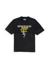 SWEEP SHORT SLEEVE T-SHIRTS ｜ BLACK