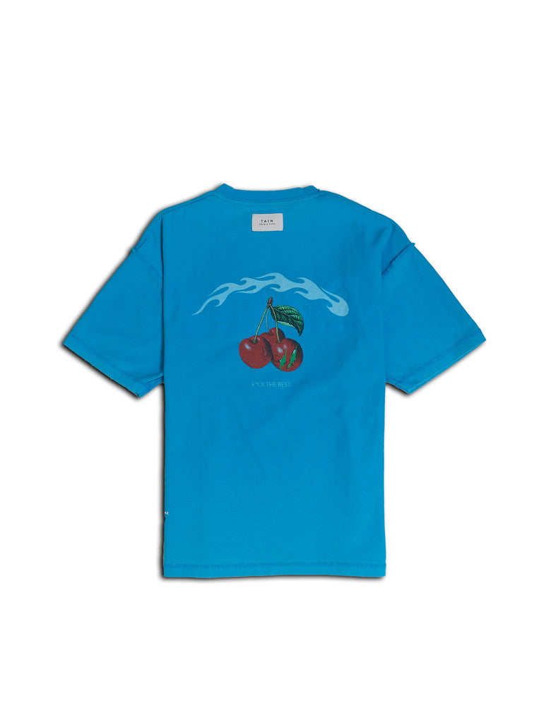 SWEEP SHORT SLEEVE T-SHIRTS ｜ BLUE