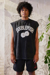 DOUBLE PUSH DICE NO SLEEVE T-SHIRTS｜BLACK