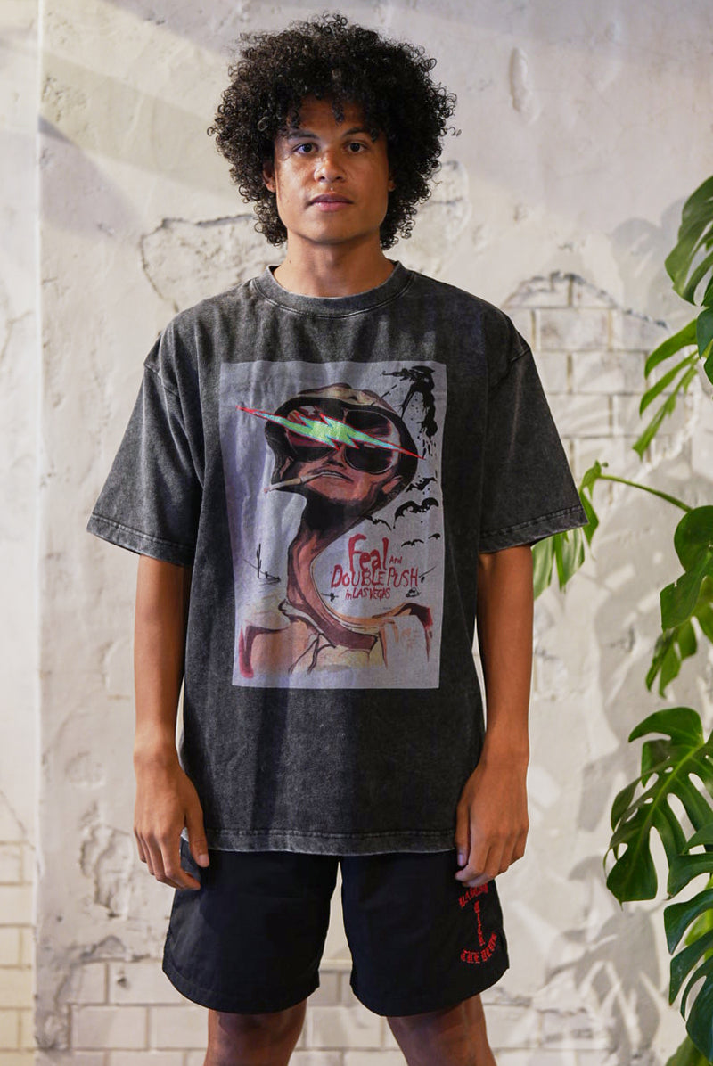 JOHNNY SHORT SLEEVE T-SHIRTS｜BLACK