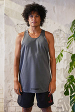BET ON YOURSELF MESH TANK TOP｜GRAY
