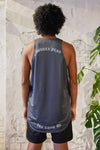 BET ON YOURSELF MESH TANK TOP｜GRAY