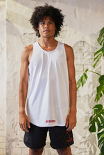 BET ON YOURSELF MESH TANK TOP｜WHITE