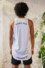 BET ON YOURSELF MESH TANK TOP｜WHITE