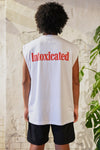 DOUBLE PUSH DICE NO SLEEVE T-SHIRTS｜WHITE