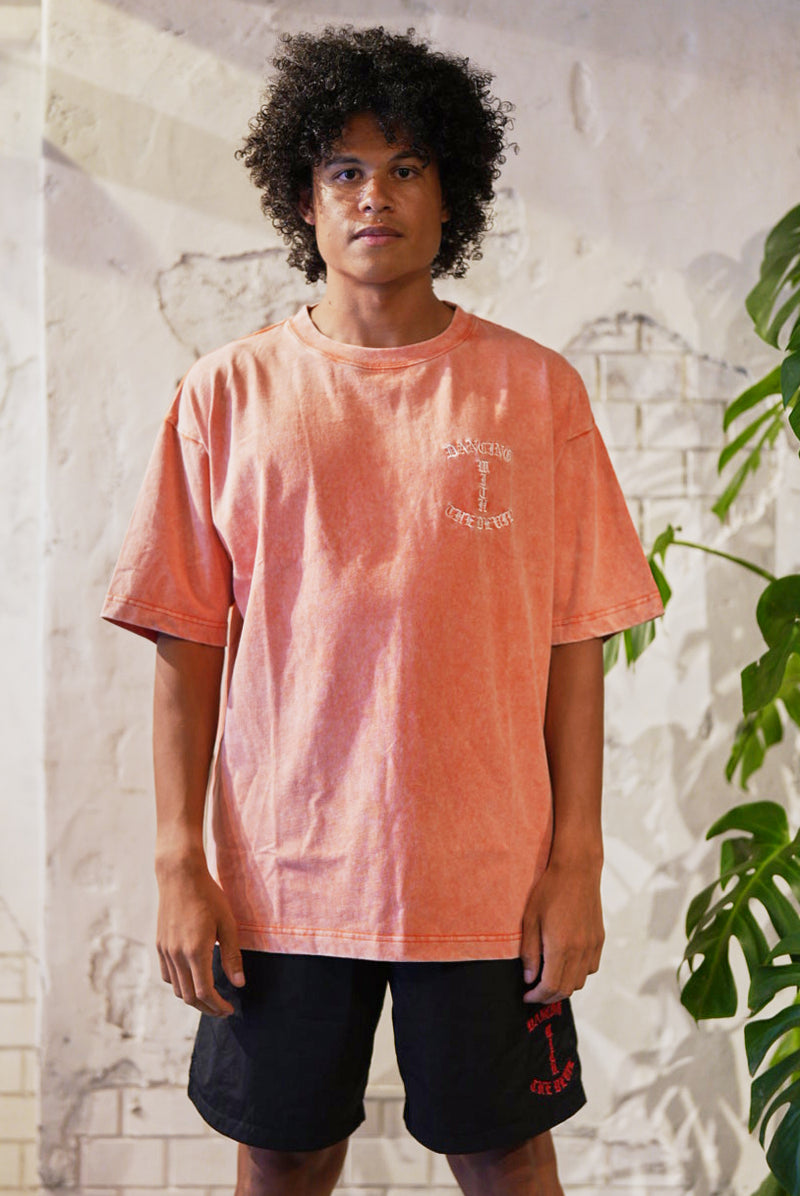SMOKING BEAUTY SHORT SLEEVE T-SHIRTS｜ORANGE