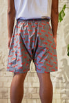 HELL AWAITS ALL-OVER PATTERN SHORTS｜GRAY