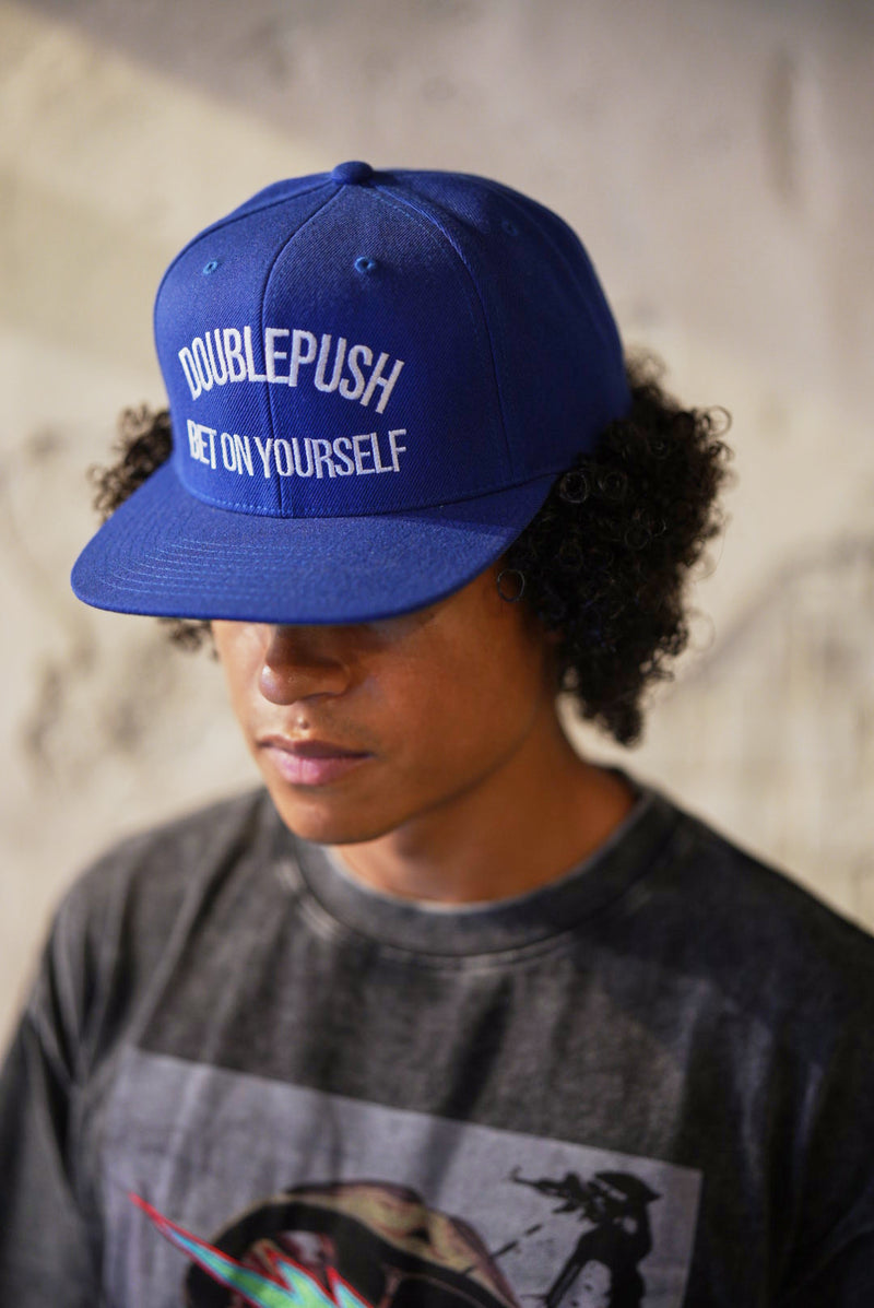 DOUBLE PUSH THUNDER FLAT CAP | BLUE