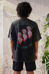 SMOKING BEAUTY SHORT SLEEVE T-SHIRTS｜BLACK