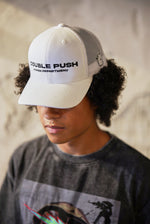 DOUBLE PUSH ROUND CAP | WHITE