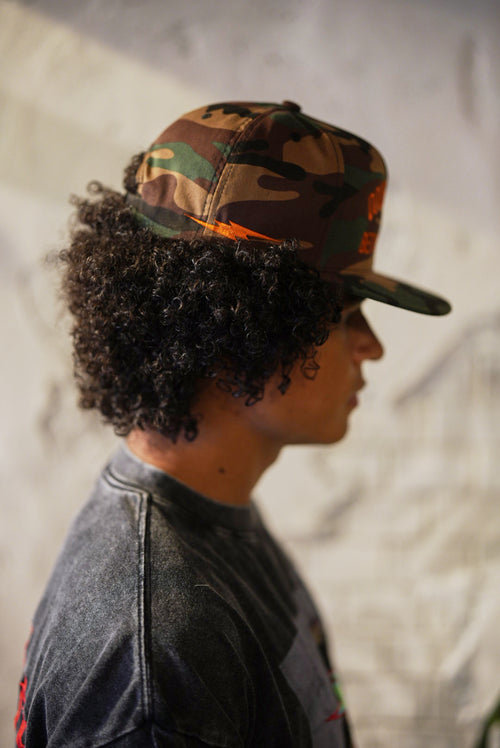 DOUBLE PUSH THUNDER FLAT CAP | CAMO