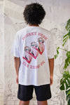 SMOKING BEAUTY SHORT SLEEVE T-SHIRTS｜WHITE