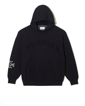 KNIT HOODIE / BLACK