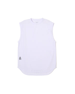 RISK CULT CLUB MESH NO SLEEVE T-SHIRTS / WHITE