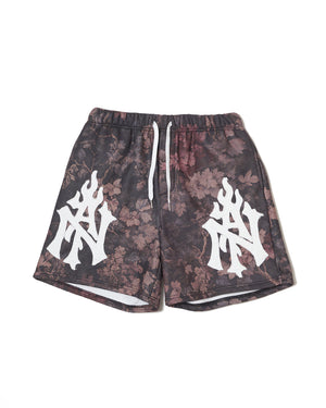 MONOGRAM SWEAT SHORTS / FLOWERS