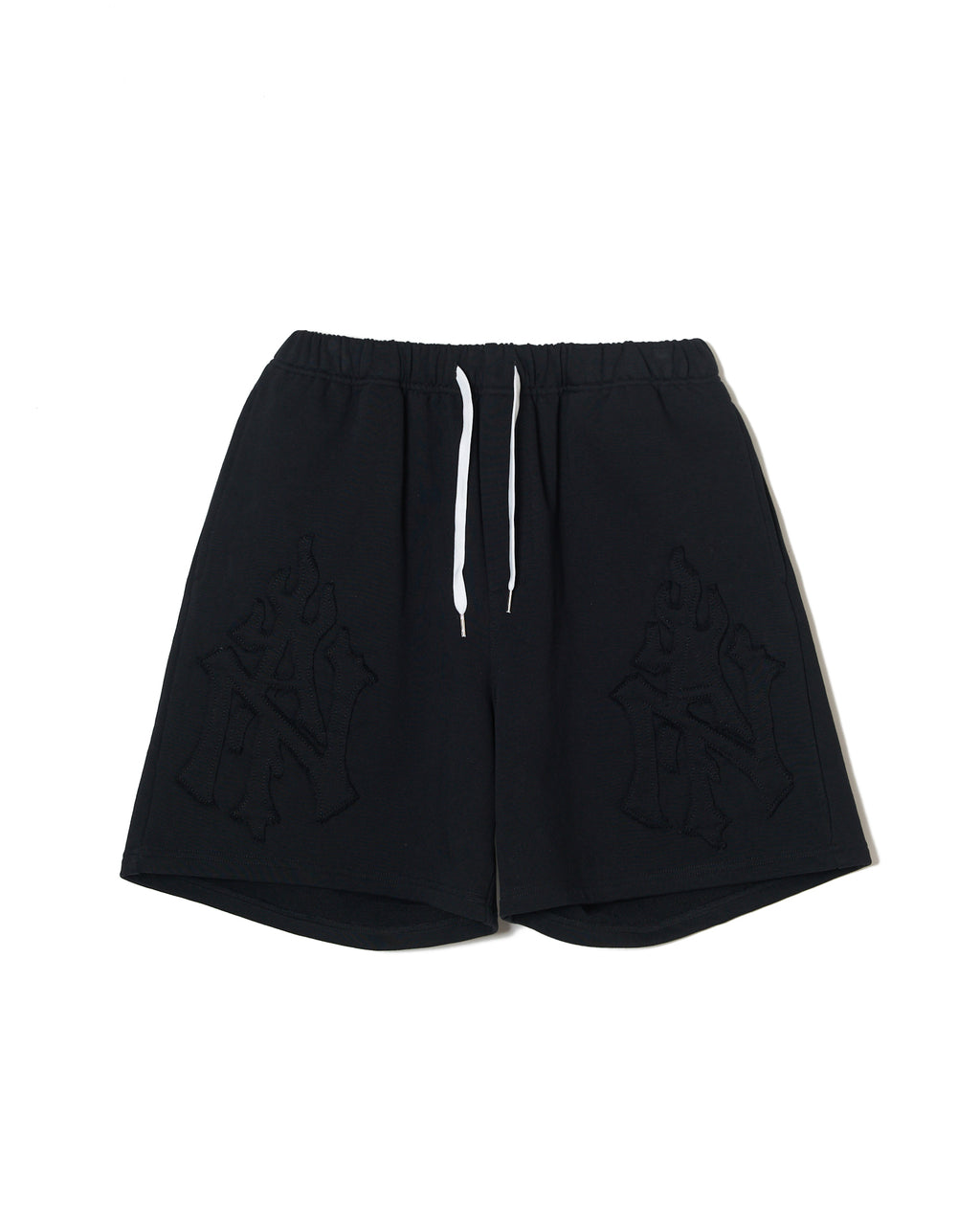 TAIN DOUBLEPUSH | MONOGRAM SWEAT SHORTS / BLACK | パンツ