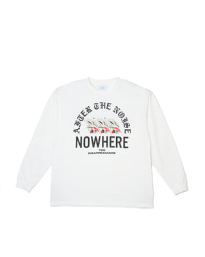 THE NOISE IS LOUD LONG SLEEVE T-SHIRTS / WHITE