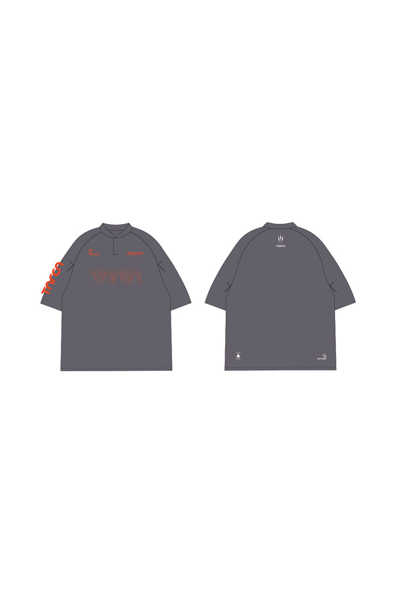 TNRCN EVERCORE™ HENLEY TECH TEE | GRAY
