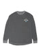 PIGMENT DYED FOOTBALL LONG SLEEVE T-SHIRTS / BLACK