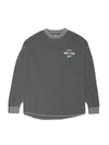 PIGMENT DYED FOOTBALL LONG SLEEVE T-SHIRTS BLACK