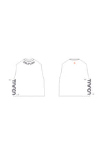 TNRCN AIRMESH HYBRID DRY NO SLEEVE TEE | WHITE