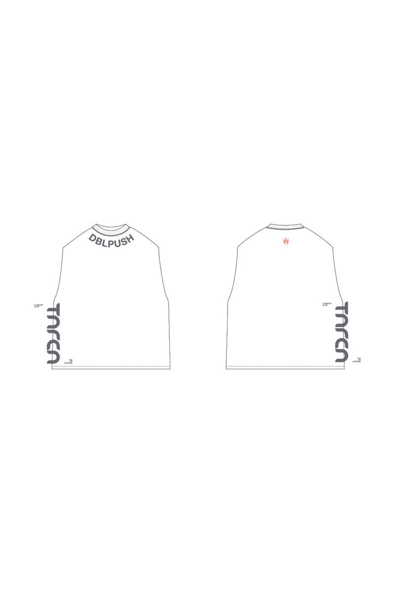 TNRCN AIRMESH HYBRID DRY NO SLEEVE TEE | WHITE