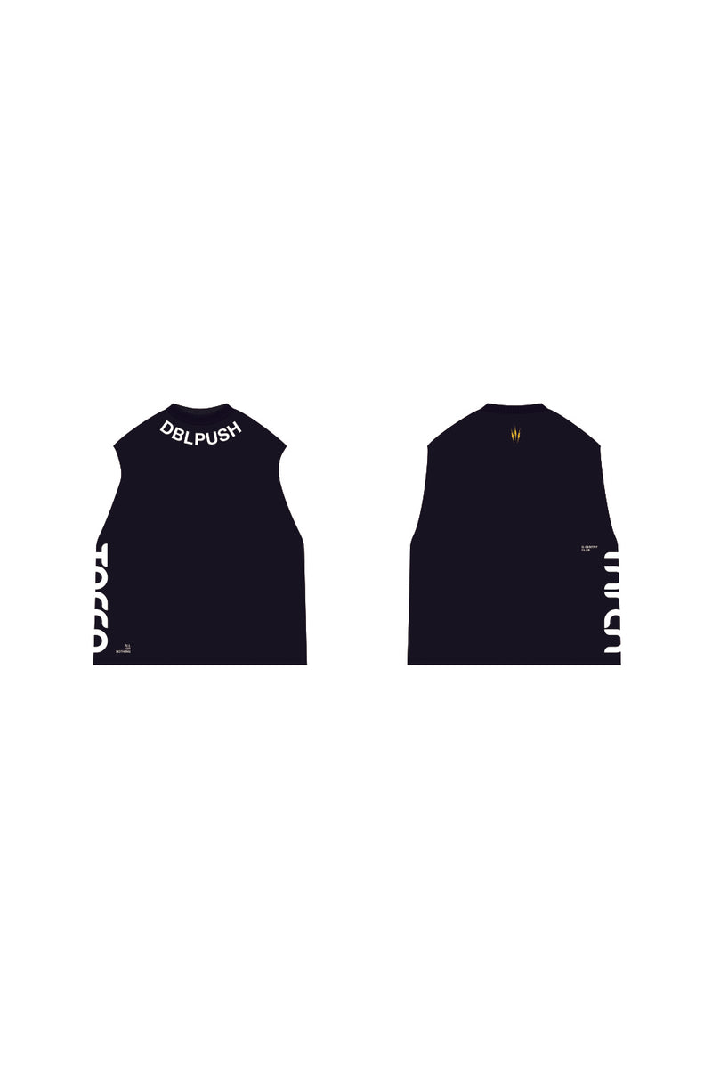 TNRCN AIRMESH HYBRID DRY NO SLEEVE TEE | BLACK