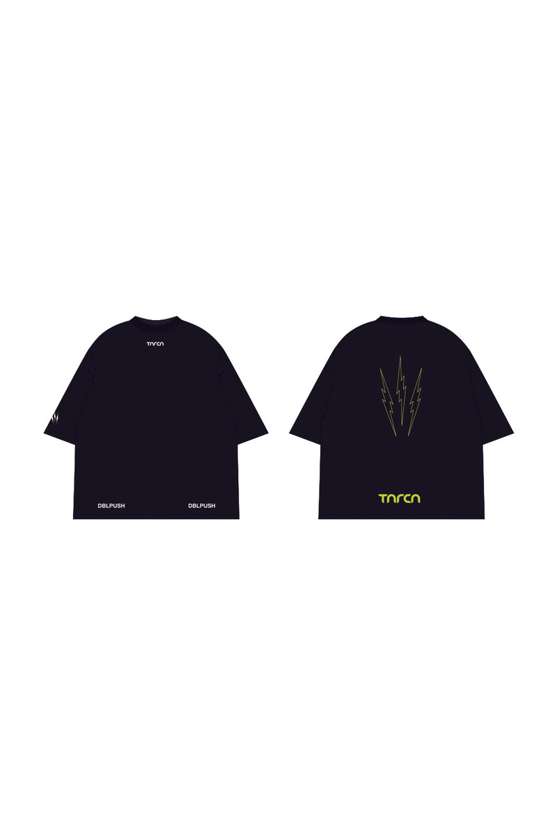 TNRCN AIRMESH HYBRID DRY MOCK NECK TEE | BLACK