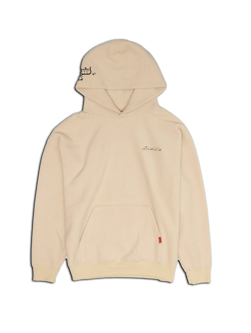 DOUBLE PUSH BOA HOODIE OFF WHITE