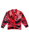 ENTERPRISE MARBLE KNIT CARDIGAN / RED