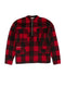 CHECK PATTERN HALF ZIP SHIRTS / RED